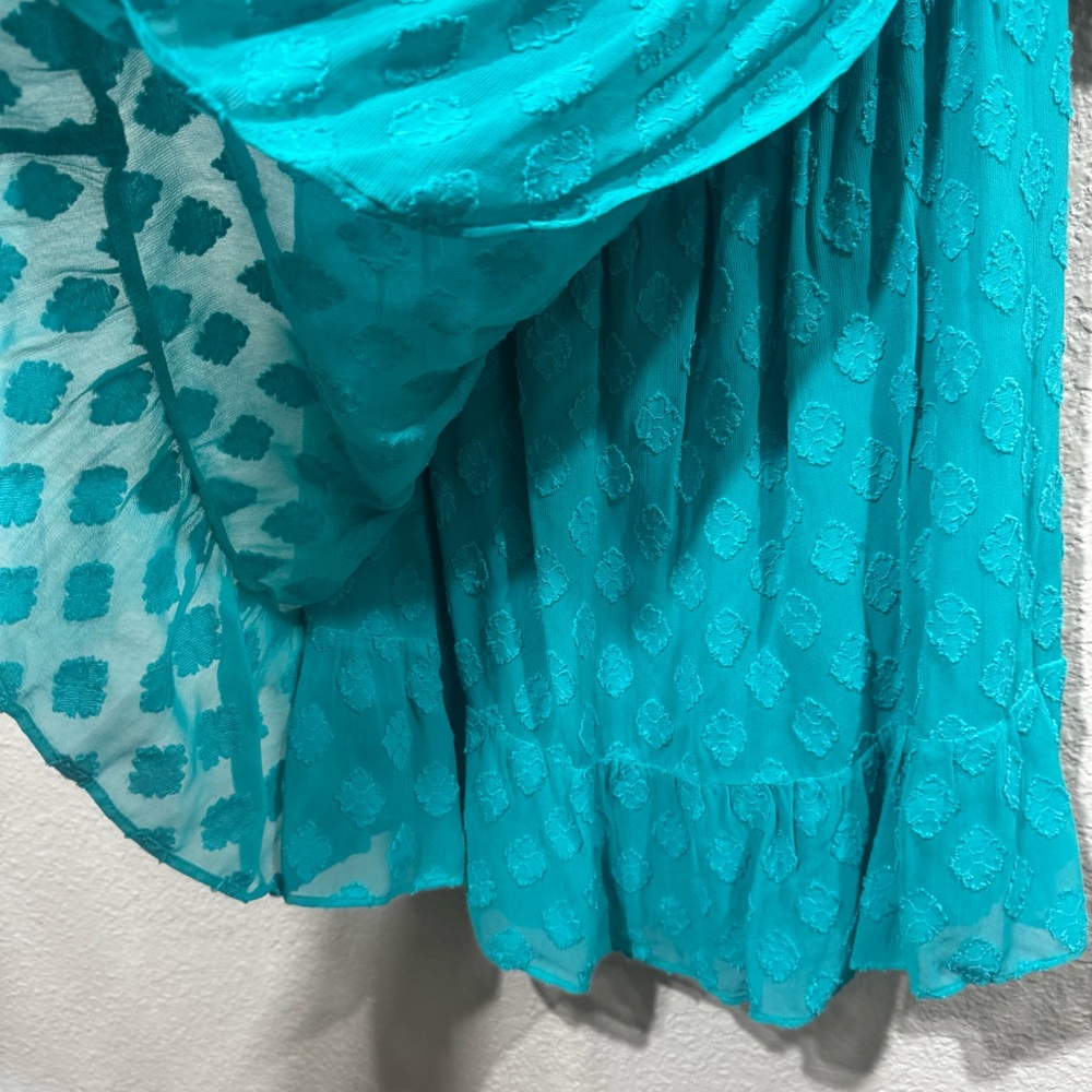Lilly Pulitzer Rochelle Off-The-Shoulder Romper 3/4 Sleeves Green Size Medium - Picture 4 of 15
